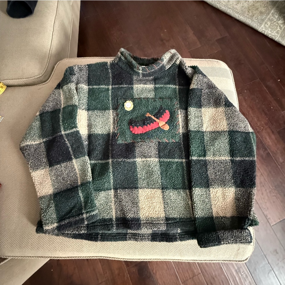 Tasha Polizzi Green Plaid Fleece